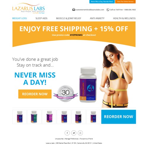 LazarusLABS  | Weight Loss Landing Page
