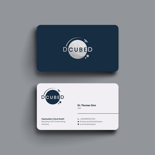 Clean Business card for DCUBED