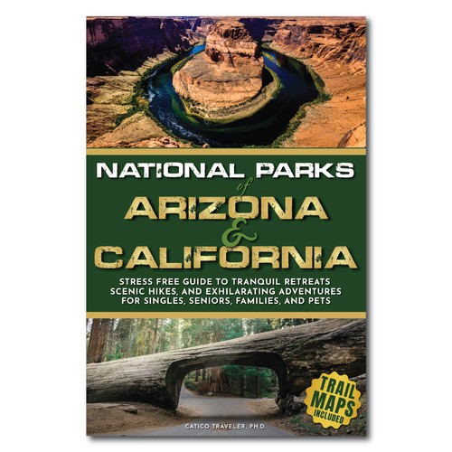 BOOK COVER FOR NATIONAL PARKS OF ARIZONA & CALIFORNIA