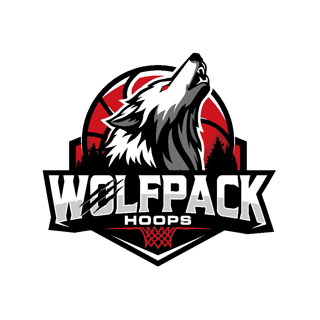 Wolfpack Basketball Team Logo Design