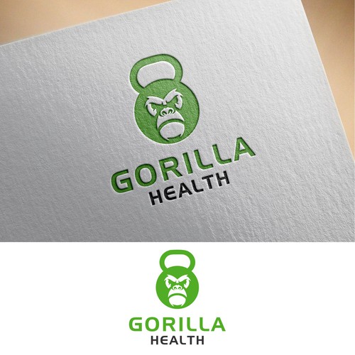 Design a logo incorporating functional training and plant based eating for Gorilla Health