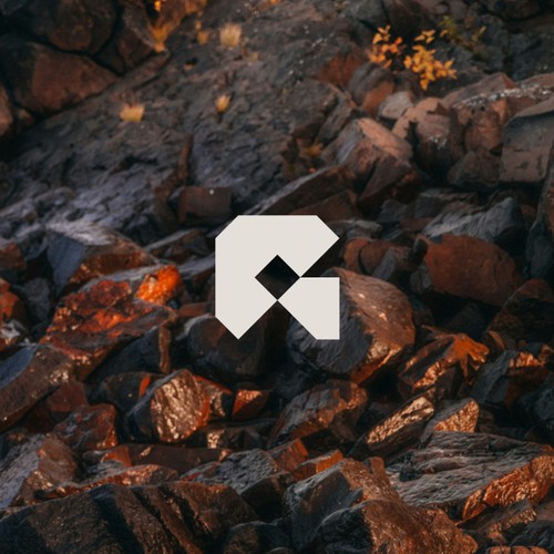 Rocky Resources Mining Company Logo Concept