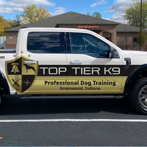 Bold & Clean Truck Wrap Design For Dog Trainer Local Company in the USA.  