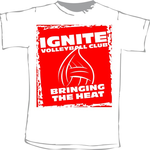 Ignite Volleyball Club - Flame ball shirt