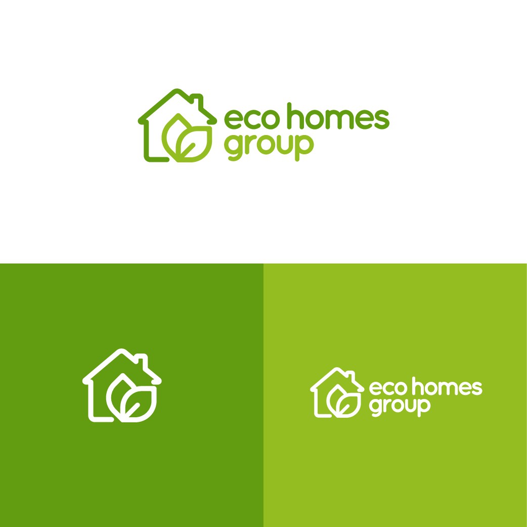 Create a logo for Eco Homes Group, a construction company
