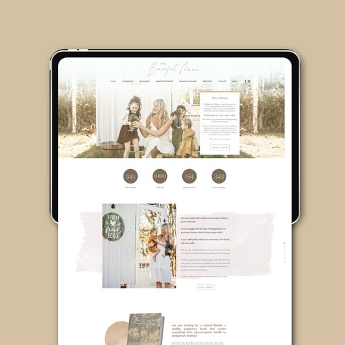 The Barefoot Mama - Wix Website