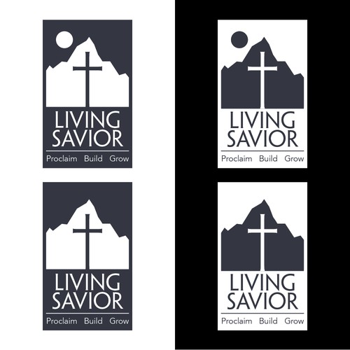 2 color logo options for church