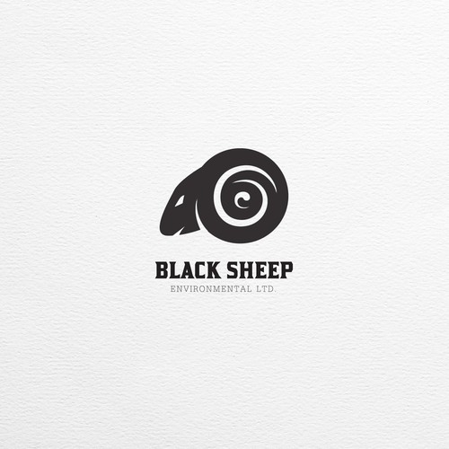 Create a logo and business card for Black Sheep Environmental