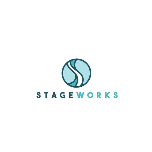 Elegant abstract circle logo