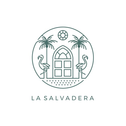 对La Salvadera标志设计”title=