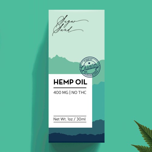 Packaging design for hemp oil