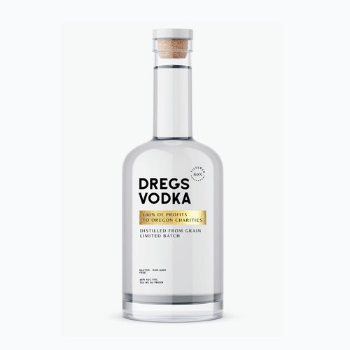 Dregs Vodka Label