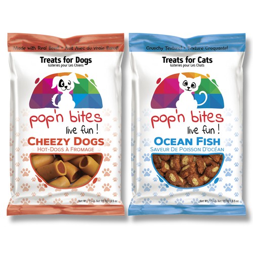 Package design for dog and cat treats