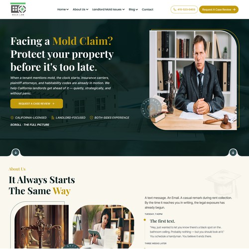 Law and attorney website design