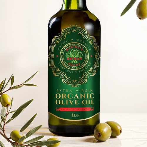 Olive Oil label Design