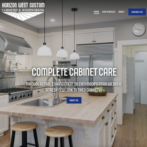 Website for custom cabinetry