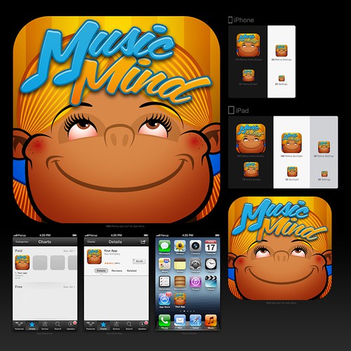 Create an Android/iPhone App Icon For MusicMind