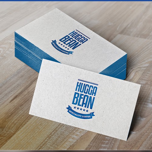 Logo for Hugga Bean Drive Thru Specialty Coffee with a Natural & Retro style