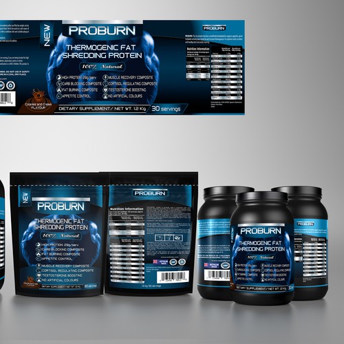 Bring out the big guns - packaging design for a HOT new protein range