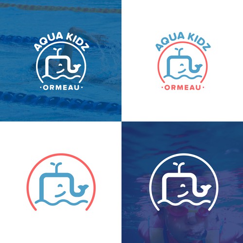 Linear Minimalistic Whale Logo