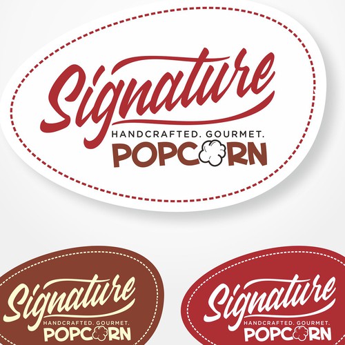 Logo concept for Signature PopCorn