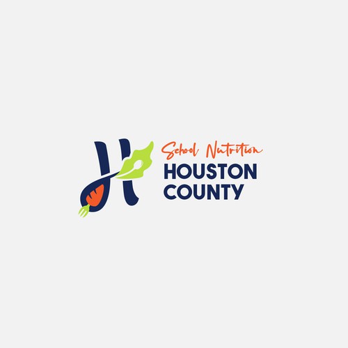 Houston County School Nutrition Logo design