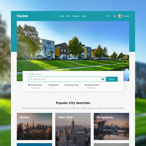 Hausee - Real Estate Marketplace Website