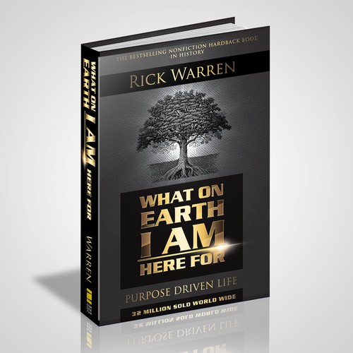 Book cover redesign for "What on Earth Am I Here For? The Purpose Driven Life" by Rick Warren