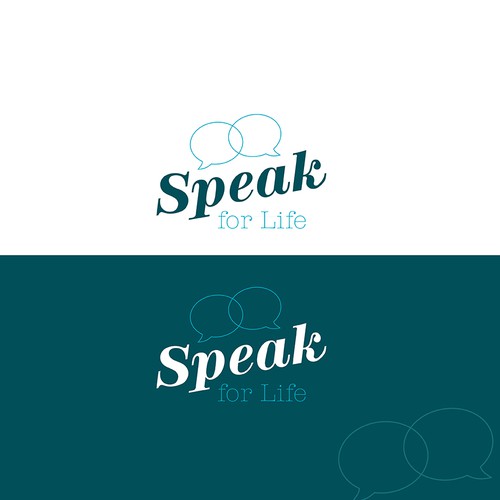 Bold logo for speech therapy company