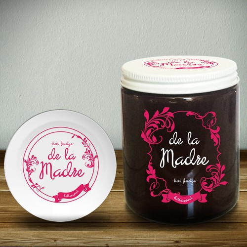 print label for Hot Fudge jar packaging