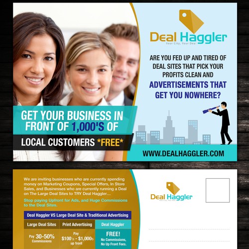 Create DIRECT MAIL Piece for Deal Haggler