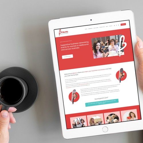 Brava - website for networking community
