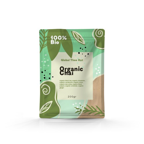 Organic Chai Pouch Packaging