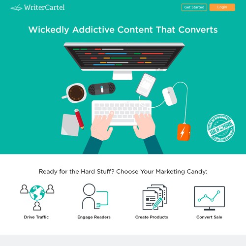 Content Writing Flat Design