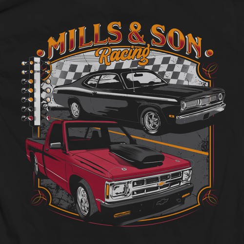 Mills & Son Racing tees