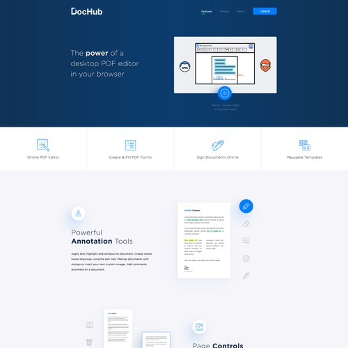 DocHub page design