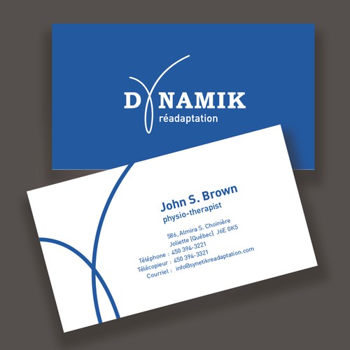 New business cards for a readaptation clinic