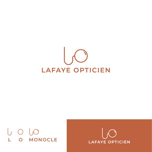 Minimal logo design concept for an optician 