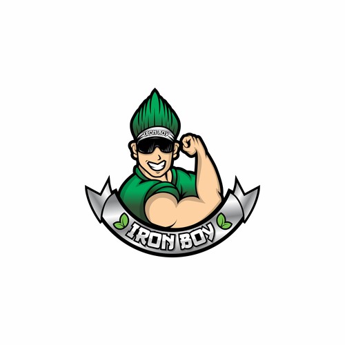 Fun Logo concetp for Iron Boy