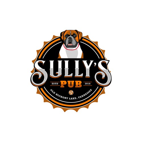 Bold logo for a Pub