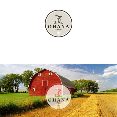 Looking for legacy-worthy, stellar family emblem: "Ohana Farm" logo desired!