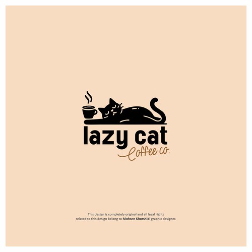Lazy Cat Coffee Co. Logo