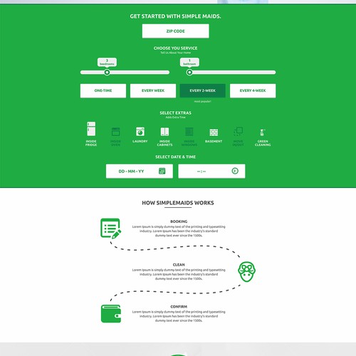 website design for simplemaids
