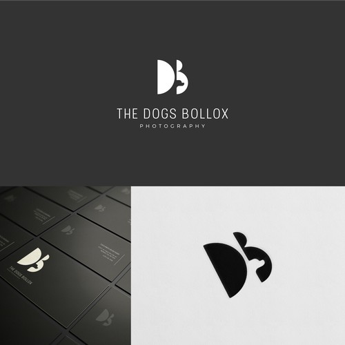 dog in wordmark logo