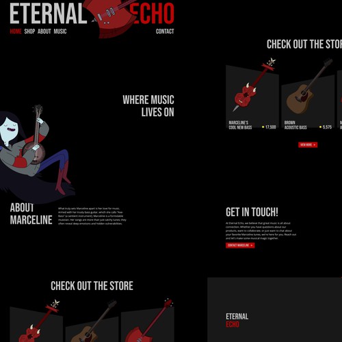 Website concept - Adventure Time