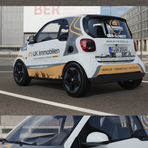 Car wrap - german real estate agency