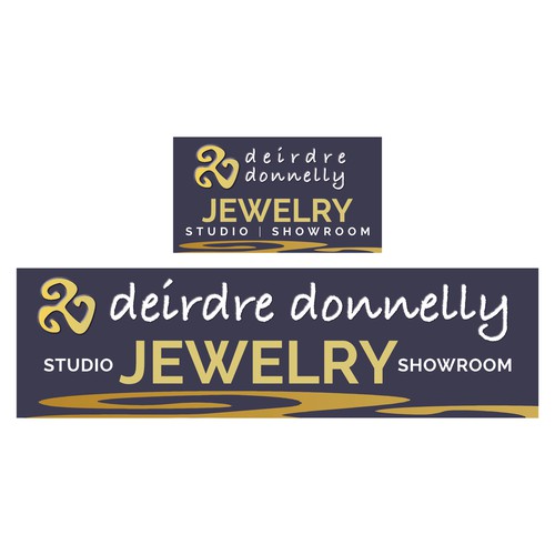 Need a sophisticated sign for Jewelry artist to draw people into my showroom