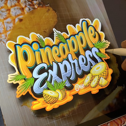 PINEAPPLE EXPRESS LETTERING