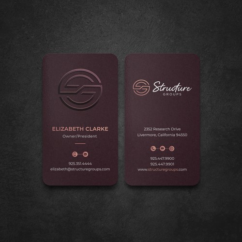 Eye Catching Business Card for Structure Groups