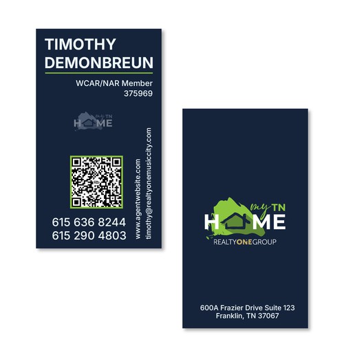 Business Card Design for Realtor
